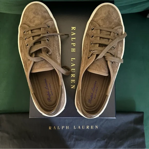 Brand new suede women sneakers Ralph Lauren collection, size 39
